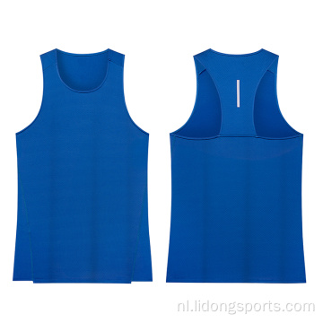 Zomer fitness vest heren mouwloos sportvest